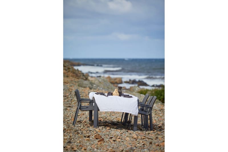 Utebord Hillerstorp Borgdala 220/340 x 107 x H75,5 cm Grå - Utemöbler - Utebord & trädgårdsbord - Matbord utomhus