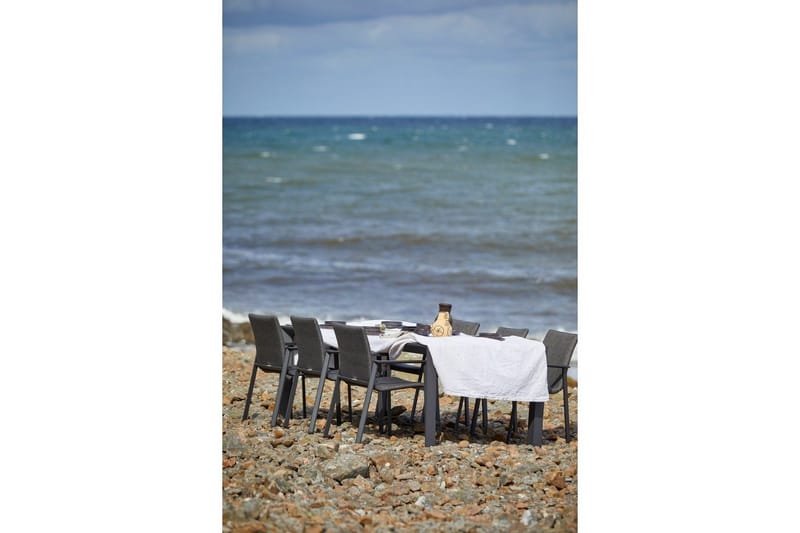 Utebord Hillerstorp Borgdala 220/340 x 107 x H75,5 cm Grå - Utemöbler - Utebord & trädgårdsbord - Matbord utomhus