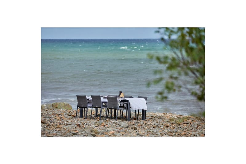 Utebord Hillerstorp Borgdala 220/340 x 107 x H75,5 cm Grå - Utemöbler - Utebord & trädgårdsbord - Matbord utomhus