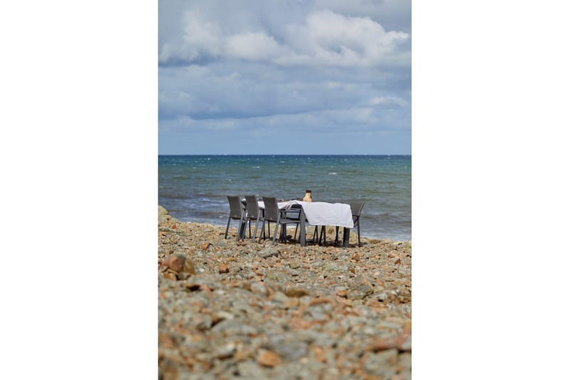 Utebord Hillerstorp Borgdala 220/340 x 107 x H75,5 cm Grå - Utemöbler - Utebord & trädgårdsbord - Matbord utomhus