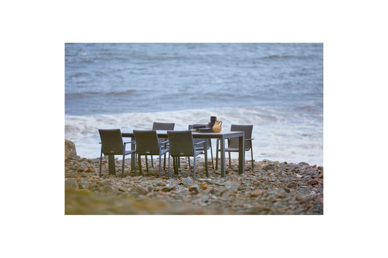Utebord Hillerstorp Borgdala 220/340 x 107 x H75,5 cm Grå - Utemöbler - Utebord & trädgårdsbord - Matbord utomhus