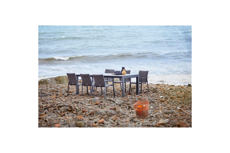 Utebord Hillerstorp Borgdala 220/340 x 107 x H75,5 cm Grå - Utemöbler - Utebord & trädgårdsbord - Matbord utomhus