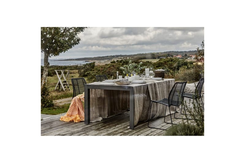 Utebord Hillerstorp Borgdala 220/340 x 107 x H75,5 cm Grå - Utemöbler - Utebord & trädgårdsbord - Matbord utomhus