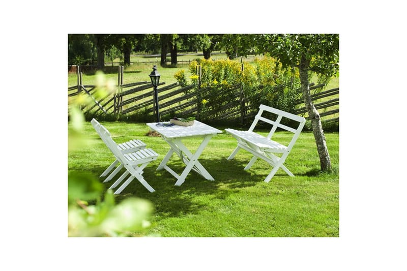 Utebord Hillerstorp Torpet Utebord 109x67 cm Vit - Vit - Utemöbler - Utebord & trädgårdsbord - Matbord utomhus