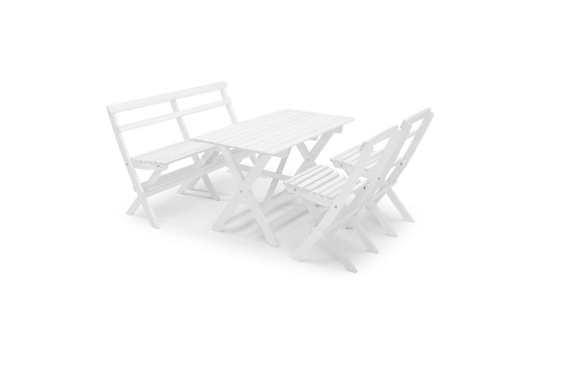 Utebord Hillerstorp Torpet Utebord 109x67 cm Vit - Vit - Utemöbler - Utebord & trädgårdsbord - Matbord utomhus