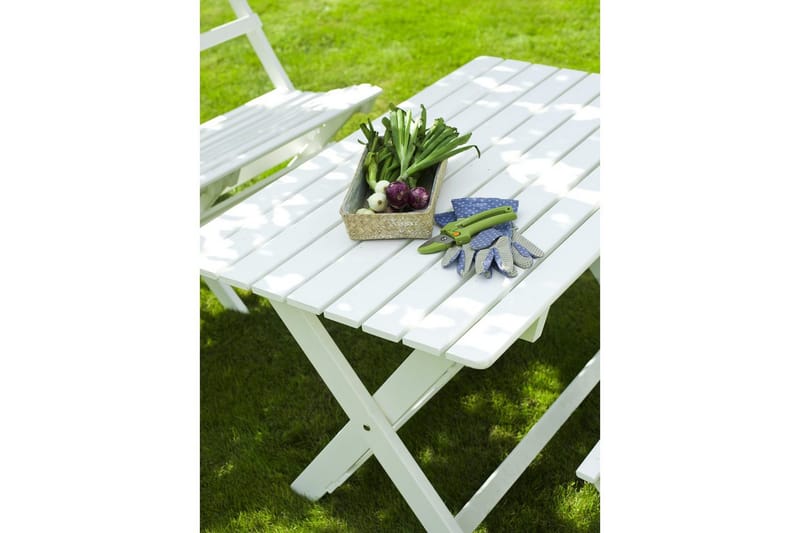 Utebord Hillerstorp Torpet Utebord 109x67 cm Vit - Vit - Utemöbler - Utebord & trädgårdsbord - Matbord utomhus