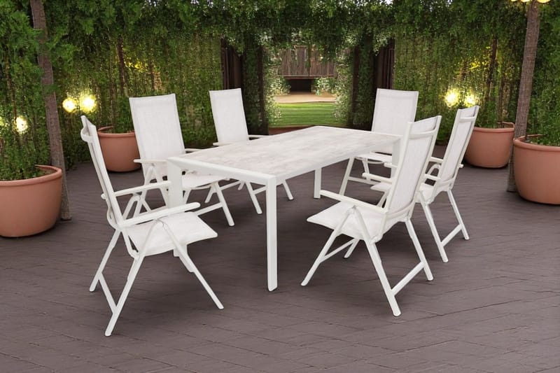 Utebord Palermo, utdragbart 200-300*100 cm - beige - Utemöbler - Utebord & trädgårdsbord - Matbord utomhus