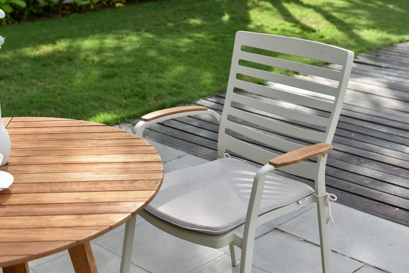 Utomhusbord Agate rund Ø 120 cm - trä - Utemöbler - Utebord & trädgårdsbord - Matbord utomhus