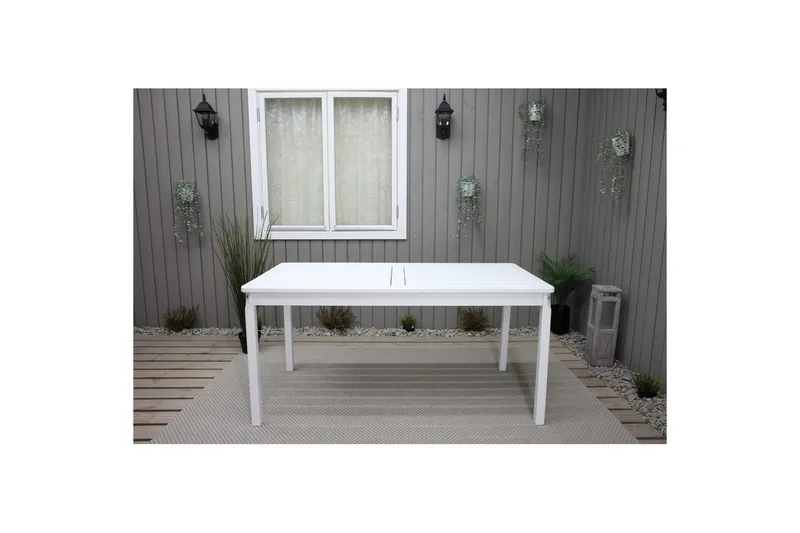 Utomhusbord Europe 150 cm - Vit - Utemöbler - Utebord & trädgårdsbord - Matbord utomhus