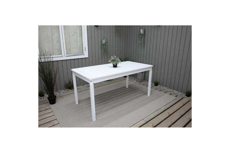 Utomhusbord Europe 150 cm - Vit - Utemöbler - Utebord & trädgårdsbord - Matbord utomhus
