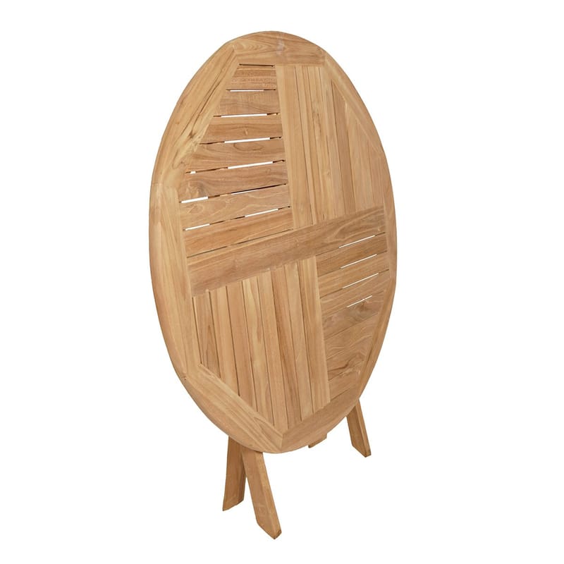 Utomhusbord Milano fällbart bord Ø100 cm - trä - Utemöbler - Utebord & trädgårdsbord - Matbord utomhus