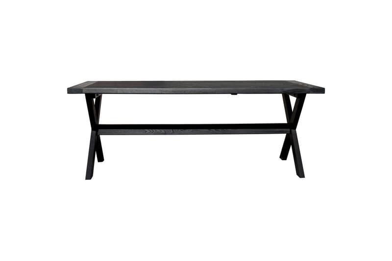 Utomhusbord Oxford 220 Svart - Svart - Utemöbler - Utebord & trädgårdsbord - Matbord utomhus