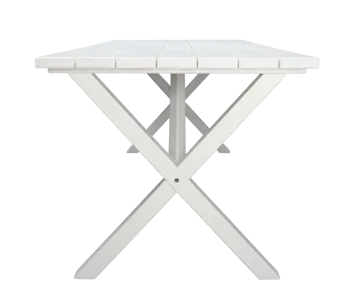 Utomhusbord Scottsdale rektangulär Vit 190 cm - Vit - Utemöbler - Utebord & trädgårdsbord - Matbord utomhus