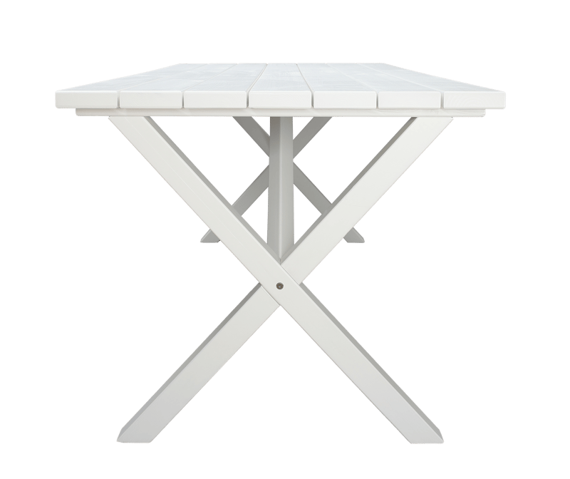 Utomhusbord Scottsdale rektangulär Vit 190 cm - Vit - Utemöbler - Utebord & trädgårdsbord - Matbord utomhus