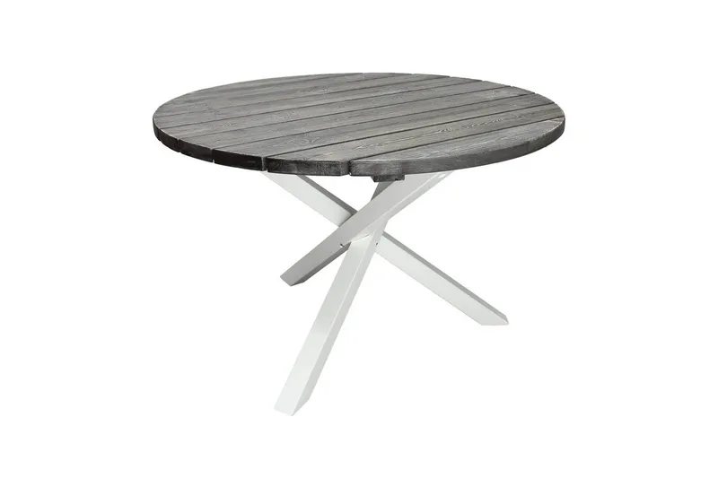 Utomhusbord Scottsdale Runt - Shabby Chic Grå med Vita ben - Utemöbler - Utebord & trädgårdsbord - Matbord utomhus