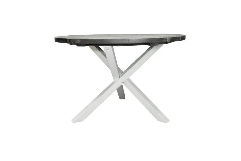 Utomhusbord Scottsdale Runt - Shabby Chic Grå med Vita ben - Utemöbler - Utebord & trädgårdsbord - Matbord utomhus