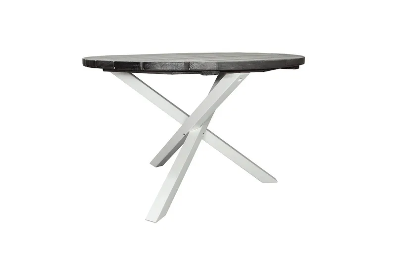 Utomhusbord Scottsdale Runt - Shabby Chic Grå med Vita ben - Utemöbler - Utebord & trädgårdsbord - Matbord utomhus