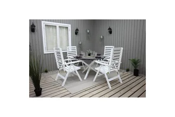 Utomhusbord Scottsdale Runt - Shabby Chic Grå med Vita ben - Utemöbler - Utebord & trädgårdsbord - Matbord utomhus
