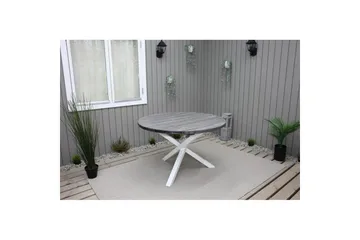 Utomhusbord Scottsdale Runt - Shabby Chic Grå med Vita ben - Utemöbler - Utebord & trädgårdsbord - Matbord utomhus