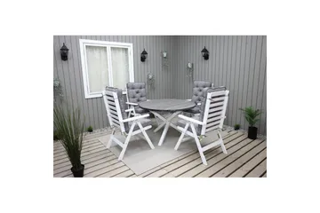 Utomhusbord Scottsdale Runt - Shabby Chic Grå med Vita ben - Utemöbler - Utebord & trädgårdsbord - Matbord utomhus