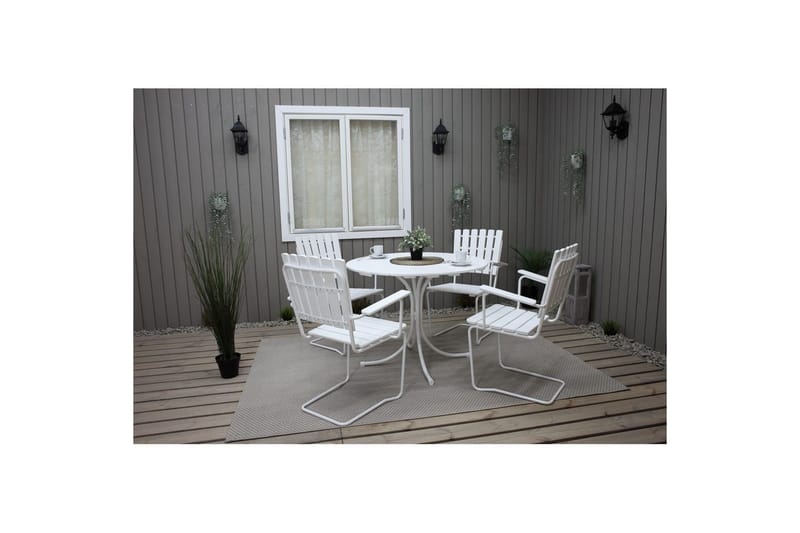 Utomhusbord Vaxholm - Vit - Utemöbler - Utebord & trädgårdsbord - Matbord utomhus