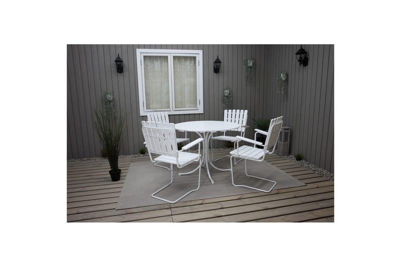 Utomhusbord Vaxholm - Vit - Utemöbler - Utebord & trädgårdsbord - Matbord utomhus