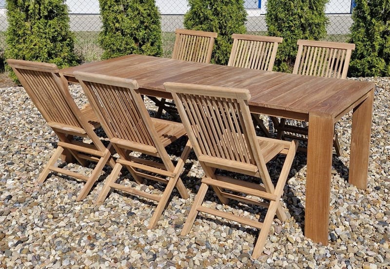 Utomhusbord Palu matbord 210*90 cm - naturlig färg - Utemöbler - Utebord & trädgårdsbord - Matbord utomhus