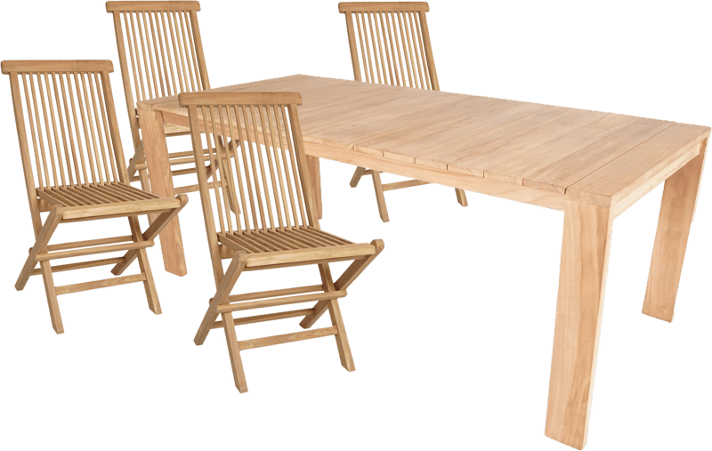 Utomhusbord Palu matbord 210*90 cm - naturlig färg - Utemöbler - Utebord & trädgårdsbord - Matbord utomhus