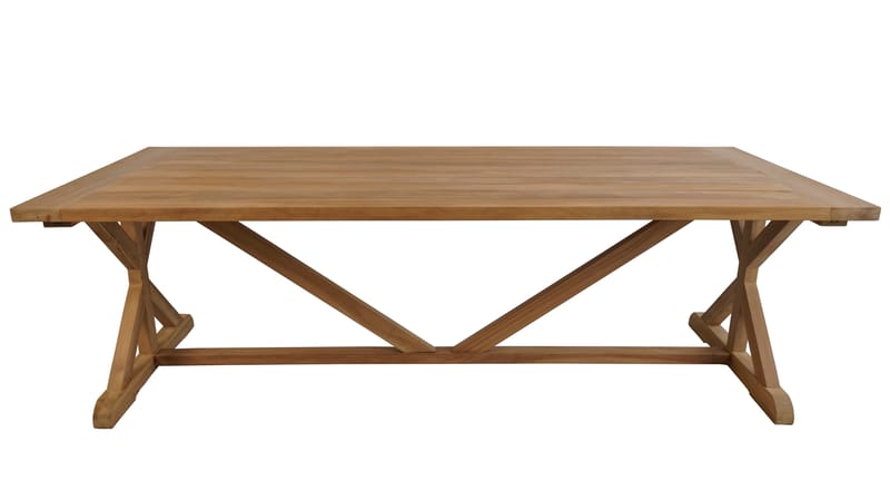 Utomhusbord Prato bord med X-ben 240*100 cm - trä - Utemöbler - Utebord & trädgårdsbord - Matbord utomhus