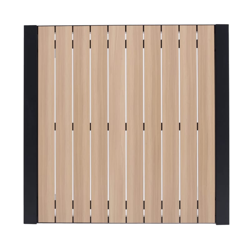 Utomhusbord Panama 90 cm - trä/svart - Utemöbler - Utebord & trädgårdsbord - Matbord utomhus