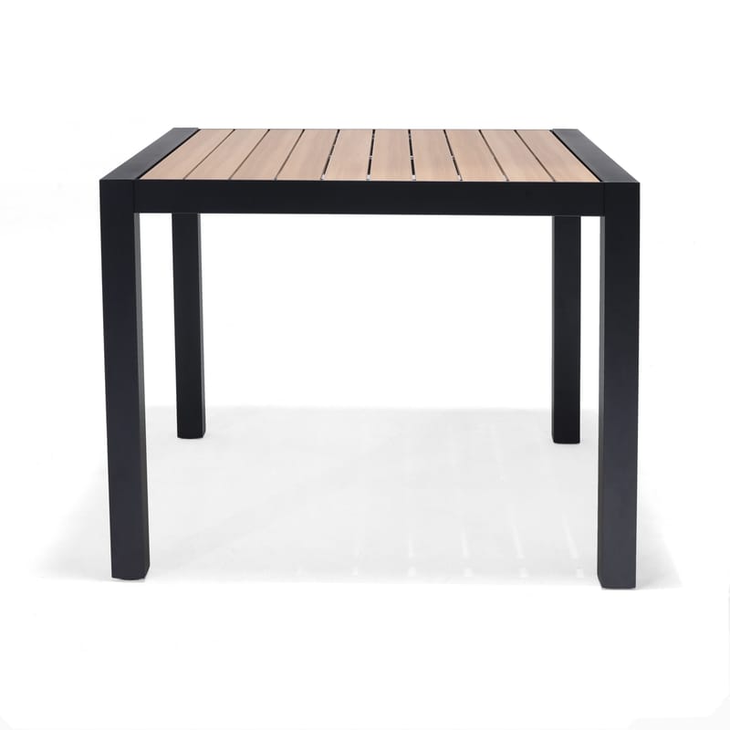 Utomhusbord Panama 90 cm - trä/svart - Utemöbler - Utebord & trädgårdsbord - Matbord utomhus