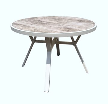 Utomhusbord Palermo rund Ø110 cm - grå/beige - Utemöbler - Utebord & trädgårdsbord - Matbord utomhus