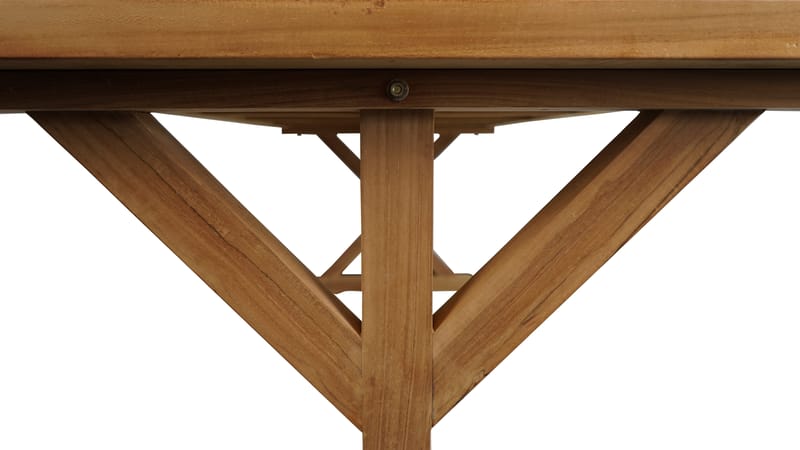 Utomhusbord Prato bord med X-ben 240*100 cm - trä - Utemöbler - Utebord & trädgårdsbord - Matbord utomhus
