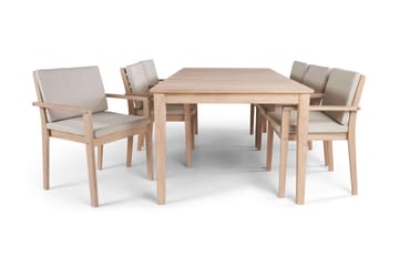 Wagnera Matbord Utomhus 206 cm - Beige - Utemöbler - Utebord & trädgårdsbord - Matbord utomhus