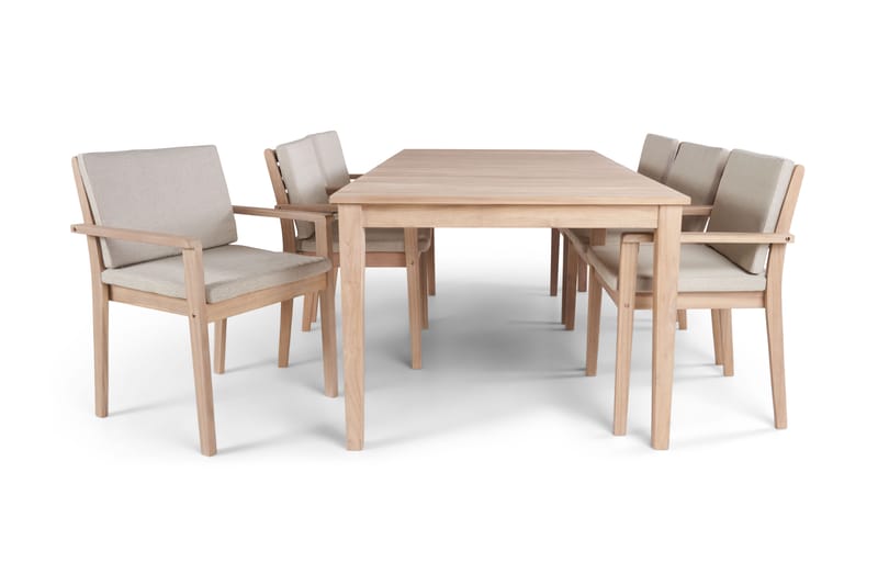 Wagnera Matbord Utomhus 206 cm - Beige - Utemöbler - Utebord & trädgårdsbord - Matbord utomhus