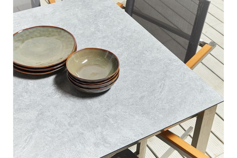 Zervo Matbord Utomhus 180x90 cm - Grå/Silver - Utemöbler - Utebord & trädgårdsbord - Matbord utomhus