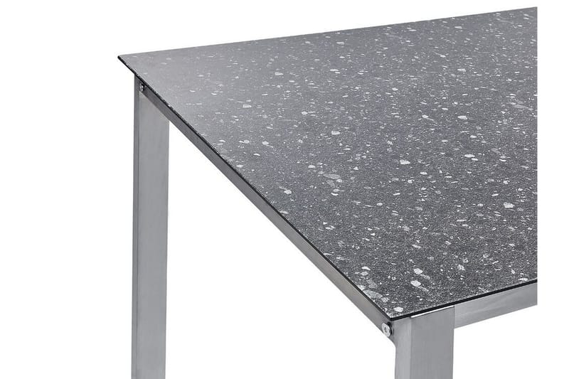 Zervo Matbord Utomhus 180x90 cm - Svart/Silver - Utemöbler - Utebord & trädgårdsbord - Matbord utomhus