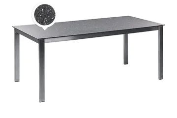 Zervo Matbord Utomhus 180x90 cm - Svart/Silver - Utemöbler - Utebord & trädgårdsbord - Matbord utomhus