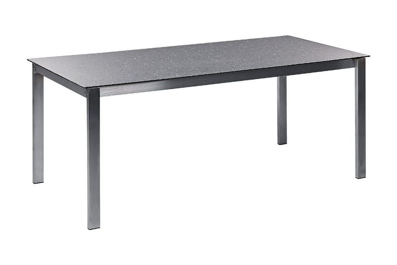 Zervo Matbord Utomhus 180x90 cm - Svart/Silver - Utemöbler - Utebord & trädgårdsbord - Matbord utomhus