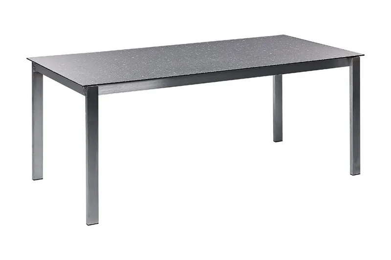 Zervo Matbord Utomhus 180x90 cm - Svart/Silver - Utemöbler - Utebord & trädgårdsbord - Matbord utomhus