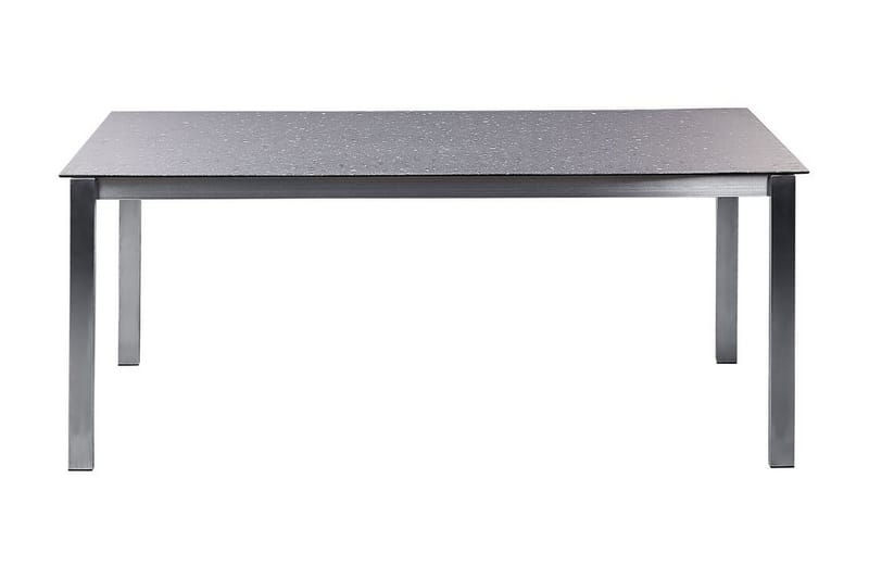 Zervo Matbord Utomhus 180x90 cm - Svart/Silver - Utemöbler - Utebord & trädgårdsbord - Matbord utomhus