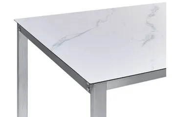Zervo Matbord Utomhus 180x90 cm - Vit/Silver - Utemöbler - Utebord & trädgårdsbord - Matbord utomhus