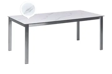 Zervo Matbord Utomhus 180x90 cm - Vit/Silver - Utemöbler - Utebord & trädgårdsbord - Matbord utomhus