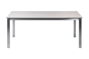 Zervo Matbord Utomhus 180x90 cm - Vit/Silver - Utemöbler - Utebord & trädgårdsbord - Matbord utomhus