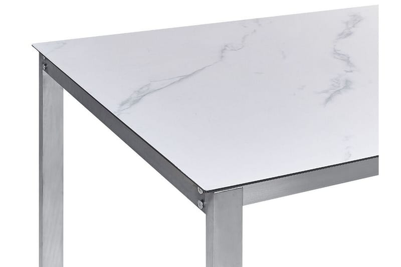 Zervo Matbord Utomhus 180x90 cm - Vit/Silver - Utemöbler - Utebord & trädgårdsbord - Matbord utomhus