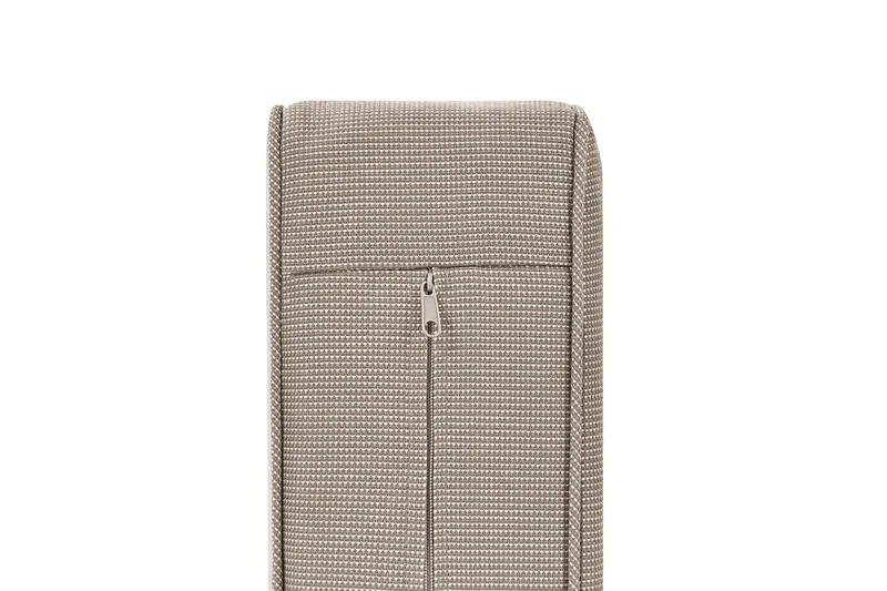 2-sitssoffa Trani Mörkt trä/grått/beige - Mörkt trä/grått/beige - Utemöbler - Utesoffa - Trädgårdssoffa