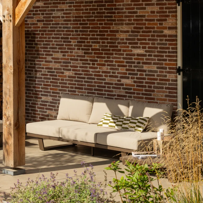 3-sits Soffa Bear Utomhus - Brun - Utemöbler - Utesoffa - Trädgårdssoffa