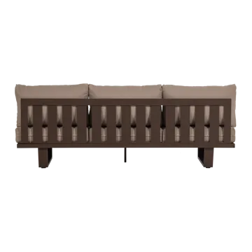 3-sits Soffa Bear Utomhus - Brun - Utemöbler - Utesoffa - Trädgårdssoffa
