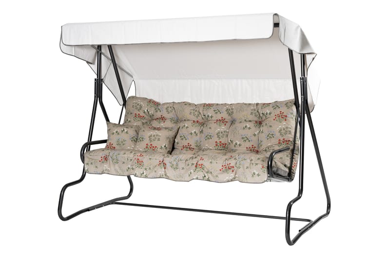 Adhira Komplett Hammock 196 cm - Grå/Blommig - Utemöbler - Utesoffa - Hammock