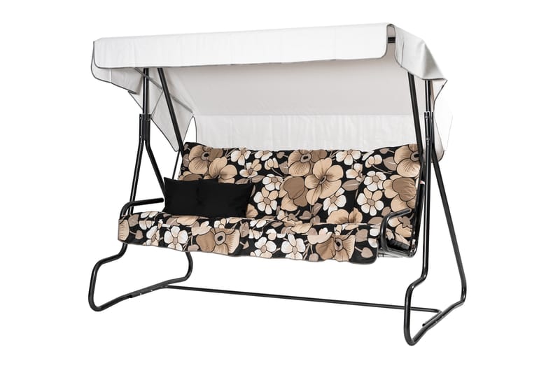 Adhira Komplett Hammock 196 cm - Grå/Blommig - Utemöbler - Utesoffa - Hammock